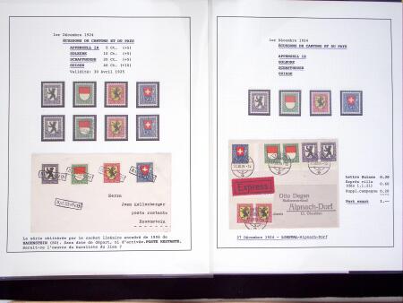 1912-26, Gut ausgebaute Sammlung PRO JUVENTUTE, dabei