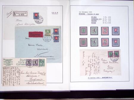 1912-26, Gut ausgebaute Sammlung PRO JUVENTUTE, dabei