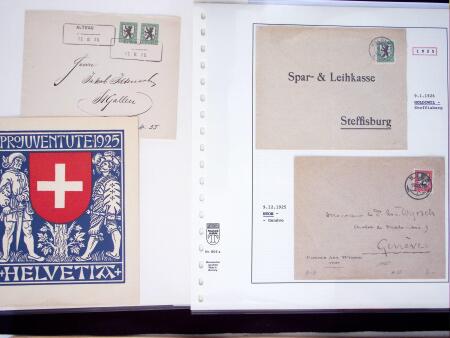 1912-26, Gut ausgebaute Sammlung PRO JUVENTUTE, dabei