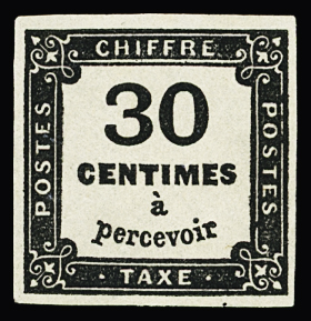N° 6 30c noir, neuf sans charnière, fraîcheur postale,