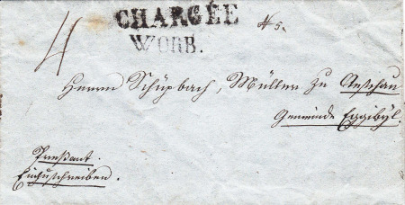 20. Februar 1846 - Worb nach Eggiwil - Umschlag mit
