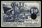 N° 149/152 Exposition coloniale 1931, Essais de couleur