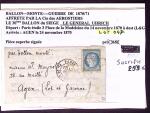 Pli confié du Céleste (4e ballon du siège). N°29 O