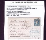 Pli confié du Céleste (4e ballon du siège). N°29 O