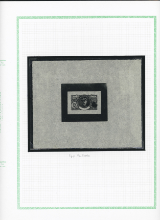 Faidherbe, grande épreuve en noir sans légende ni