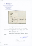 JAFFA    Lettre   sans timbre avec cursive "Jaffa"