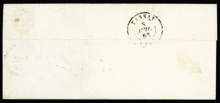 N°10, 25C bleu, OBL PC 3261 + dateur B + cursive