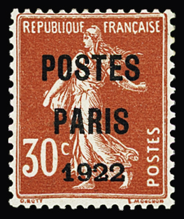 N° 32 30c. rouge, neuf sans trace de charnière. TB.