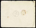 N°92 OBL CAD "Paris école de médecine" (1883) sur lettre pour l'Australie avec CAD "Sydney" au recto et mentions de retour à l'envoyeur. TB