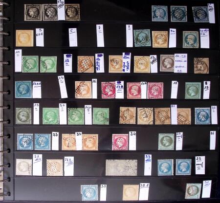 1849-1960 Collection de timbres  de France en 1 classeur,