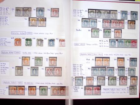 1850-2018 Gebrauchte Sammlung Schweiz in sechs Steckbüchern