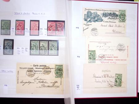 1850-2018 Gebrauchte Sammlung Schweiz in sechs Steckbüchern