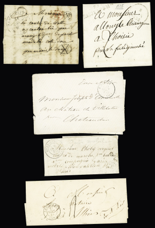 SEINE-ET-MARNE  : 6 MP de Seine et Marne 1807-37 +