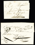 9 lettres de Chatillon-s-Seine dont L n°3 (1783) et n°25 + 27 + 37 OBL GC 969 (5 sept 71). TB