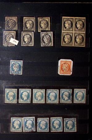 1849-1873 Collection ancienne avec des oblitérations
