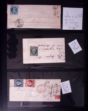 1803-1936, Un classeur avec 57 lettres anciennes allant
