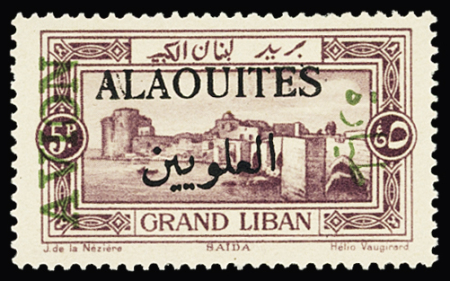 PA N°7a, sur n° 60 du Grand Liban **, TTB. Signé