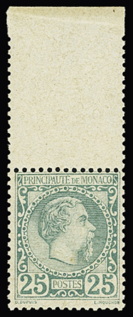 N° 6 25c vert, bdf, **, très frais, TB (cote pour