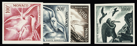 PA N° 55 à 58 Oiseaux de mer, série en 4 essais