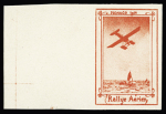 PA N° TS1a Vignette Rallye aérien de Monaco 1914,