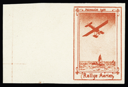 PA N° TS1a Vignette Rallye aérien de Monaco 1914,