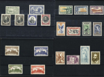 1902-1965 Small mint selection, mostly complete sets