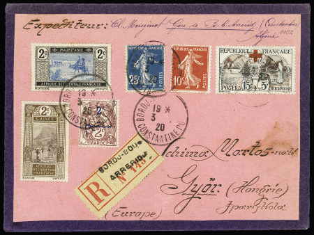 1920 CPA pour la France AFFR n° 156 (rousseurs) obl.