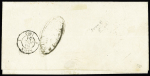 N° 1a en paire bien margé obl. grille sur lettre
