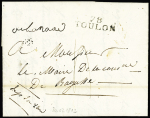 Très rare marque postale "De la rade" (manuscrit)