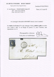 N° 4 obl. grille sur lettre de Bougie (T15 14.01.51)