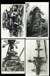 47 photos (dont reproductions modernes) du sabordage de la flotte française à Toulon le 27 novembre 1942. TB
