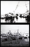 47 photos (dont reproductions modernes) du sabordage de la flotte française à Toulon le 27 novembre 1942. TB
