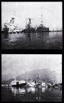 47 photos (dont reproductions modernes) du sabordage de la flotte française à Toulon le 27 novembre 1942. TB