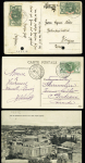 33 lettres et cartes postales AFF types Faidherbe - Palmier - Ballay dont n°46, 2F Ballay, sur lettre recommandée pour Prague avec arrivée (ex Dubus). TB