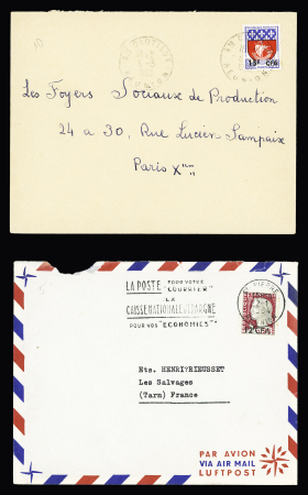 1959-74 20 enveloppes CFA affr. n° 337A, 350, 350A,