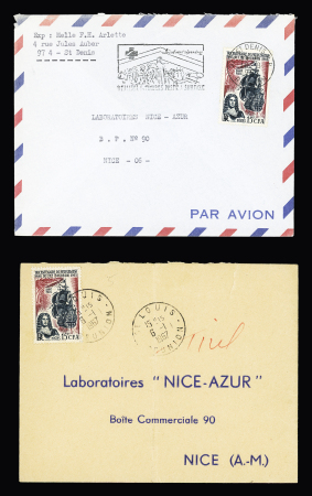 1959-74 20 enveloppes CFA affr. n° 337A, 350, 350A,