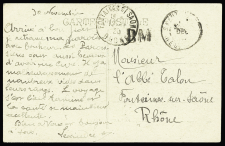 N°  59 +60 obl. Ste Anne 04.12.1919 sur CPA pour le