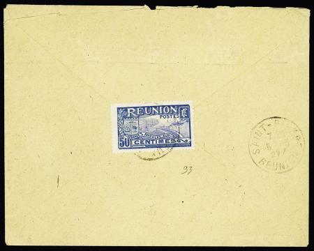 N° 93 obl. càd Entre-Deux (faible) sur lettre 1927pour