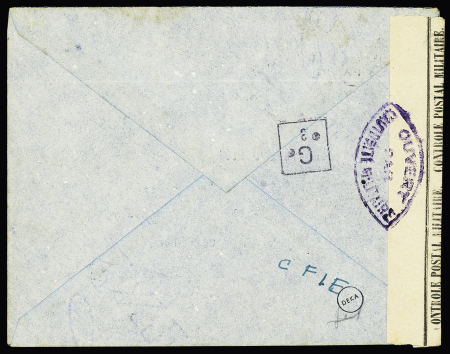 N° 186 +213 +214 sur lettre de St Denis 1943 pour