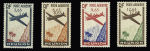 N°2c, 3b, 4b, 5c, tous variété valeur faciale doublée,
