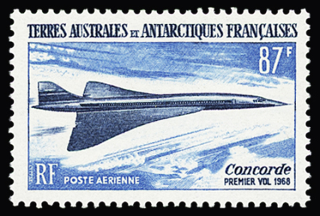 Poste aérienne n°19A 87f Concorde non émis, **,