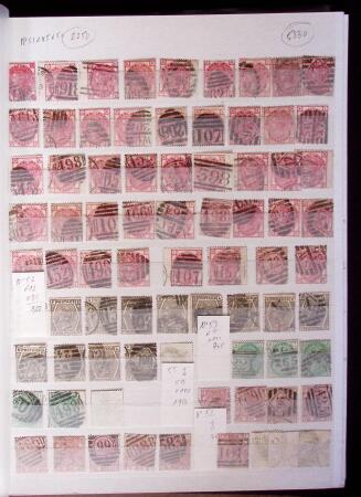 1841-80, Selection of classics on pages, range of cancellations, platings etc.