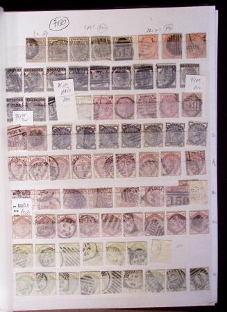 1841-80, Selection of classics on pages, range of cancellations, platings etc.