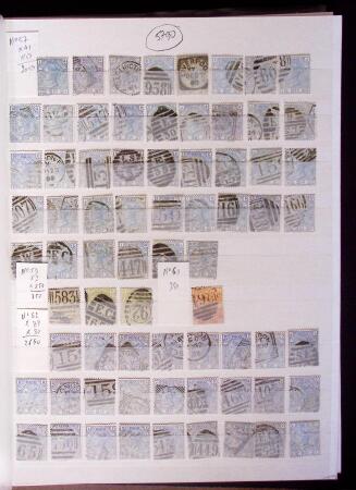 1841-80, Selection of classics on pages, range of cancellations, platings etc.