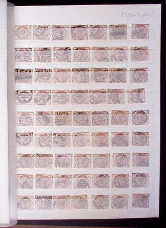 1841-80, Selection of classics on pages, range of cancellations, platings etc.