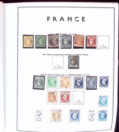 1849-1990 Collection d'oblitérés en album Cérès