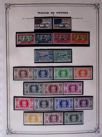 1920-78 Collection de neufs ** sur grandes pages Yvert