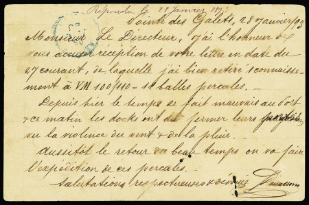 Entier carte postale 10c noir Alphée Dubois (quelq