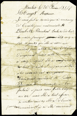 N°9 OBL   "OR" frappé 2 fois sur lettre locale de