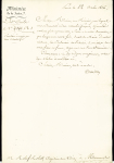 Lettre du Ministère de la Justice de Paris pour Marans avec au verso double déboursé "Deb 16 Marans" et "Deb 16 Marennes" (1816), ind 21 chaque, pièce d'exposition
